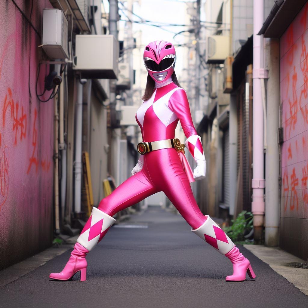 ピンクパワーレンジャーテスト