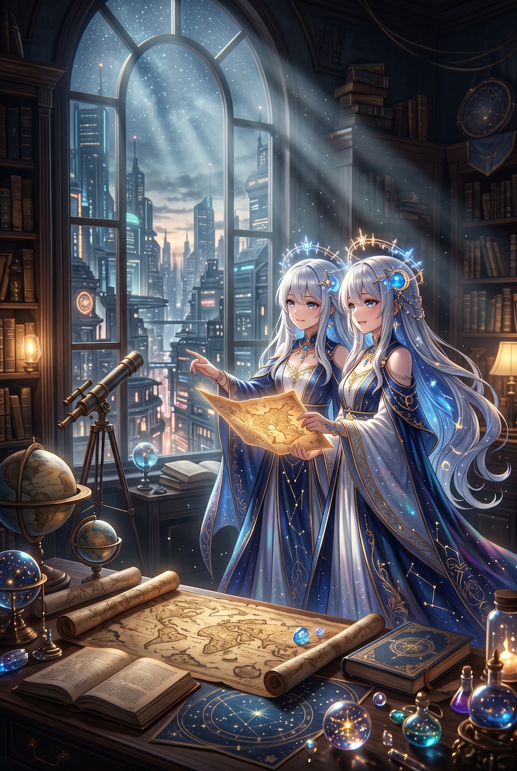 星読みの双子と夜明け前の都市