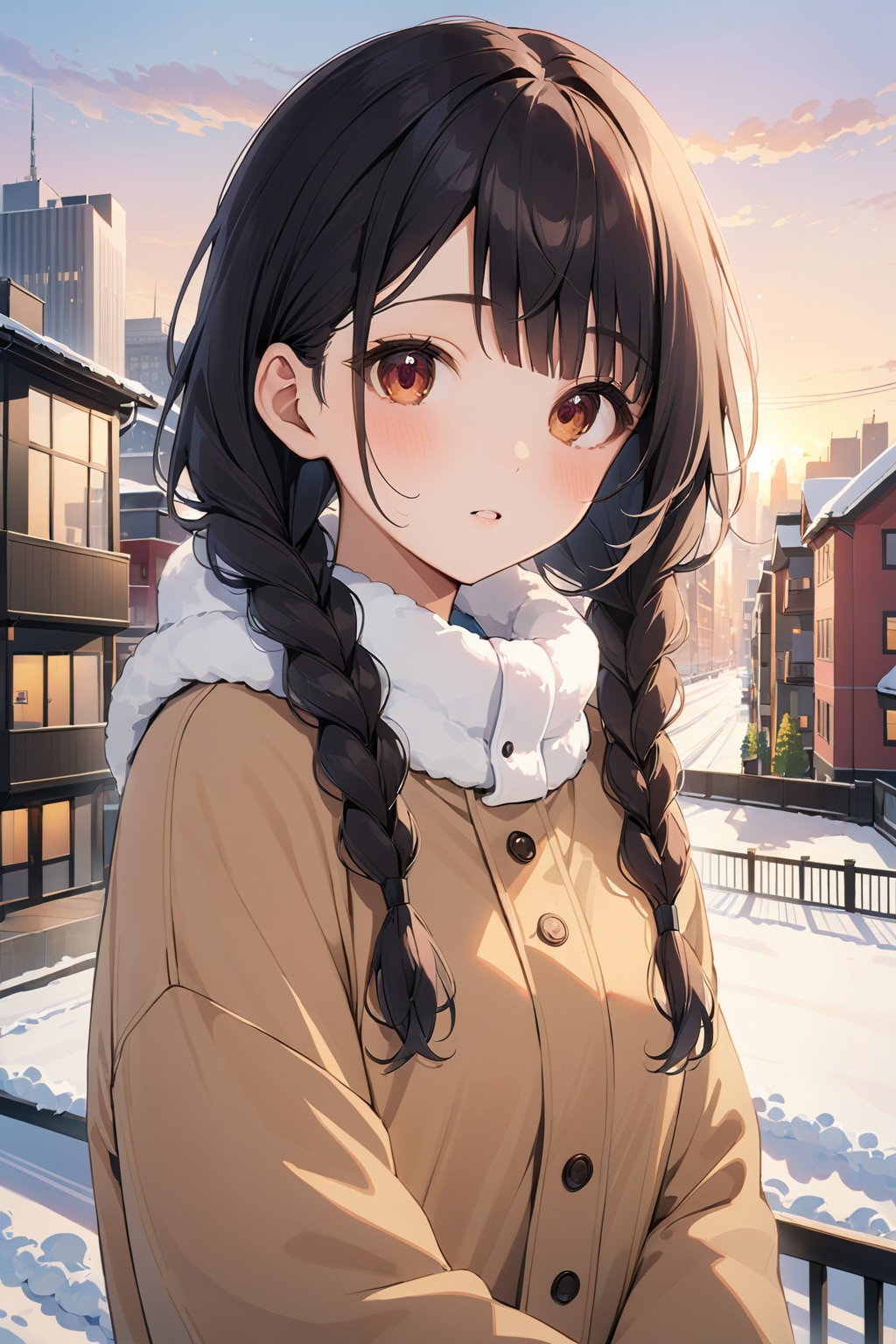 三つ編みツイン 女性24歳