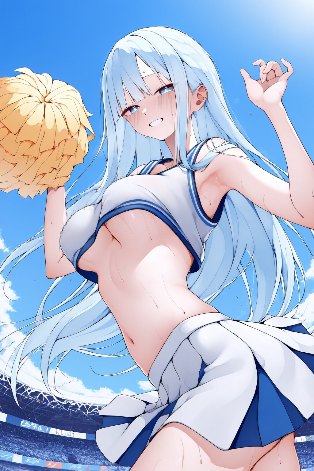 その空と髪の色のコントラストにおいては・・・