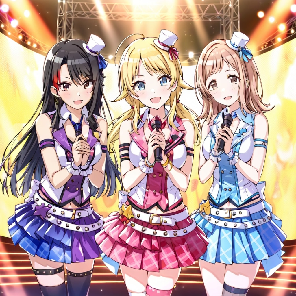イルミネーションスターズのライブ | の人気AIイラスト・グラビア