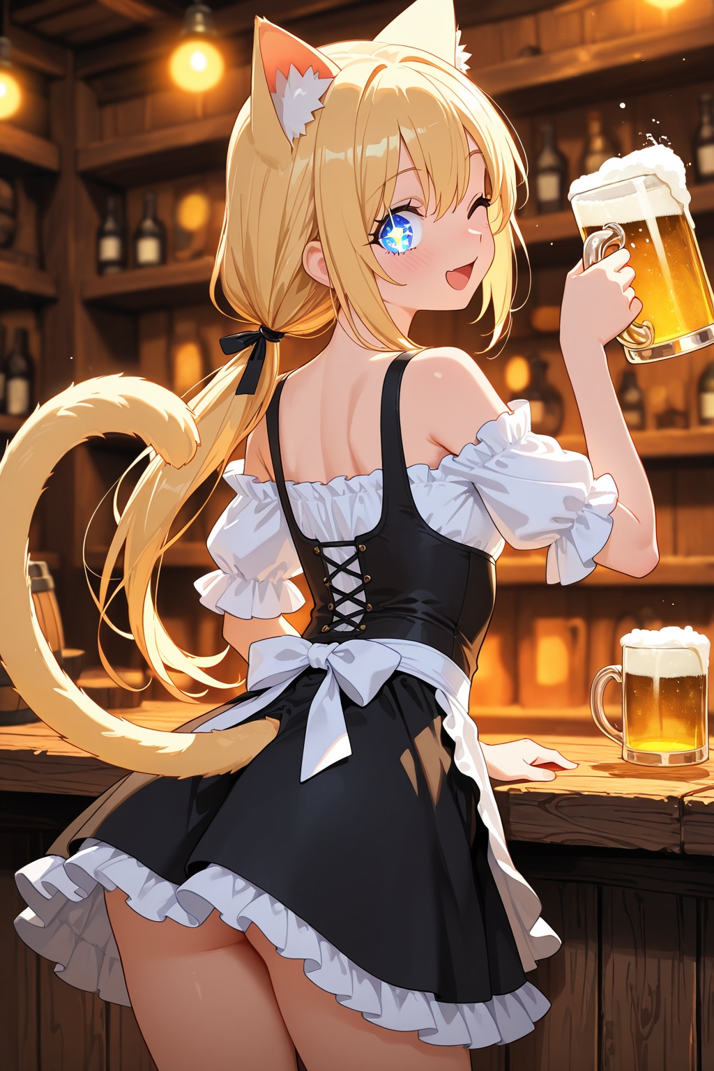 1日看板娘　颯 | の人気AIイラスト・グラビア