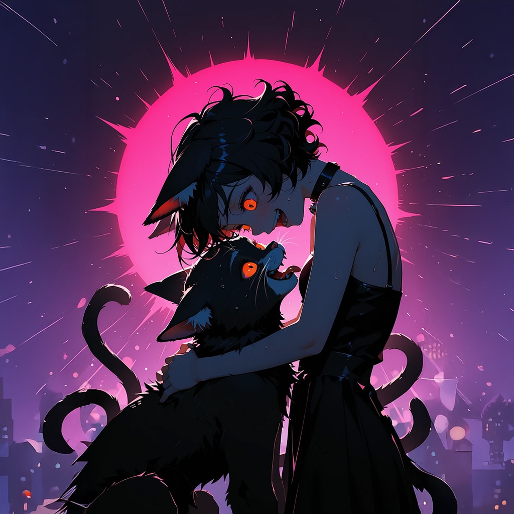 化け猫とネコ娘。運命の出会い