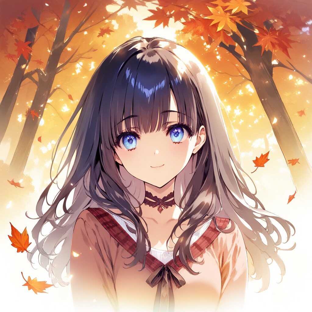 秋と美少女 | の人気AIイラスト・グラビア