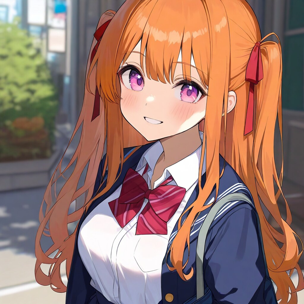 登校中のゆりか