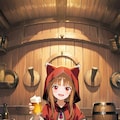 ビール好きな狼娘 3枚目