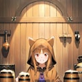 ビール好きな狼娘 2枚目