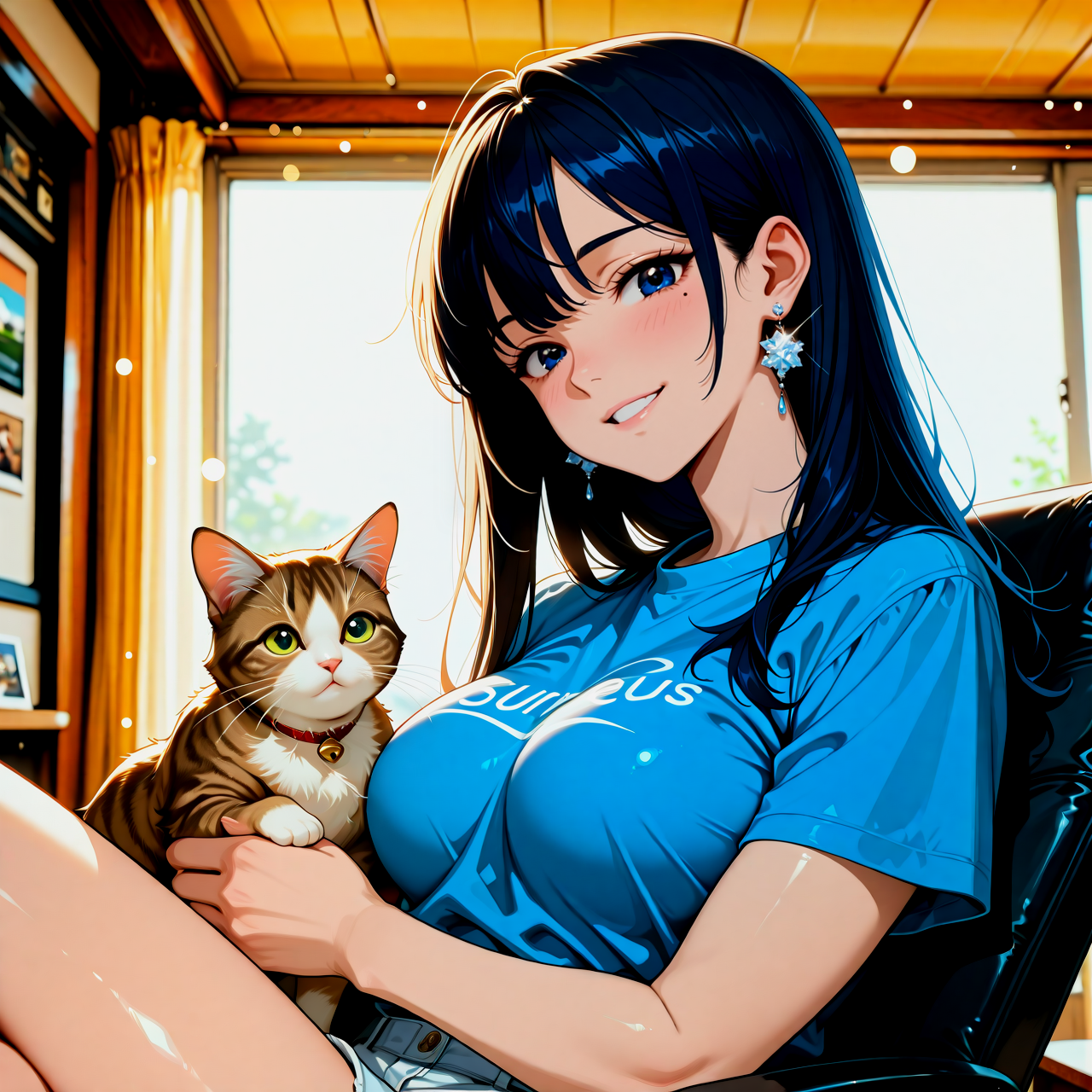 暖かな日差しの中で、あいとモカの幸せな時間