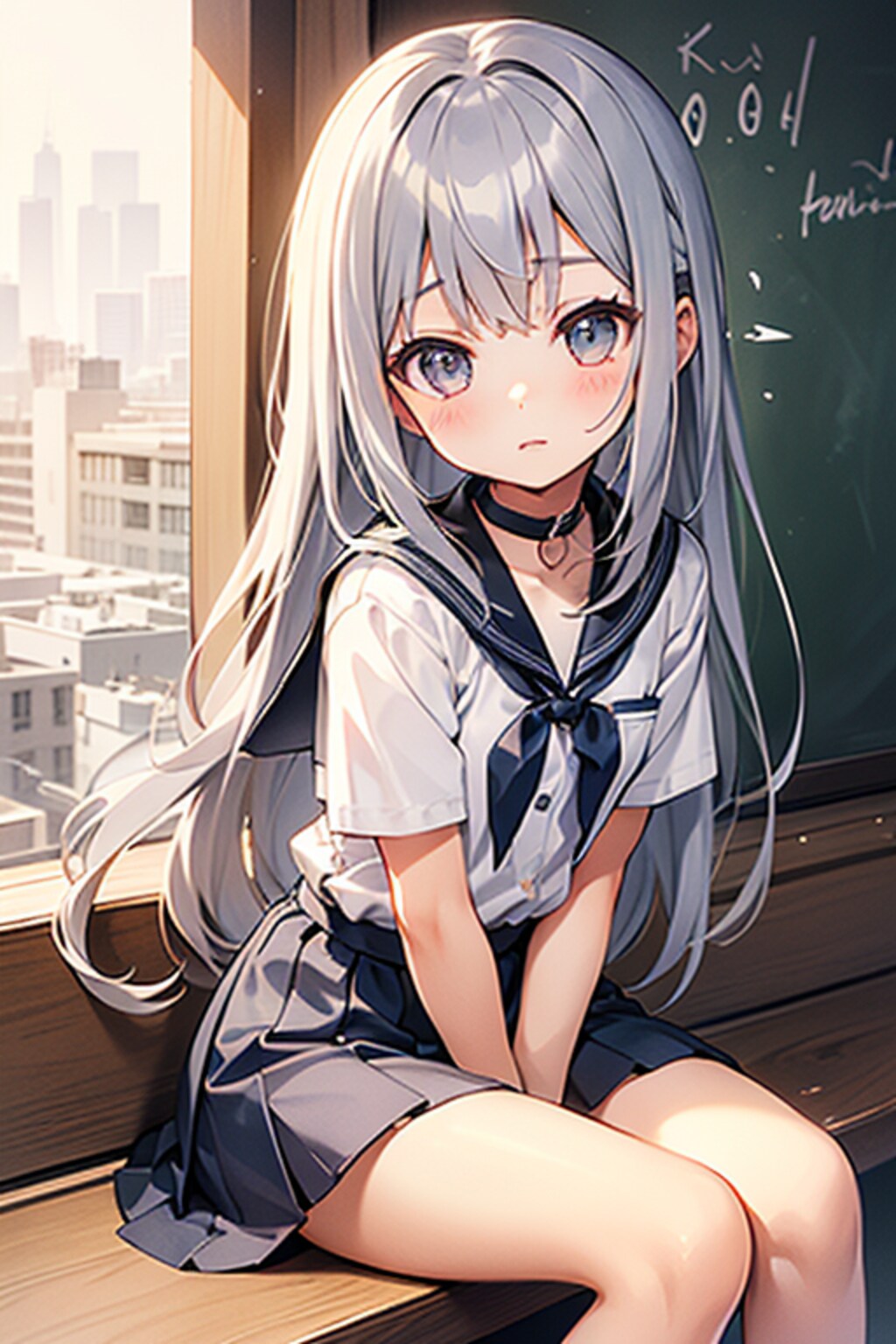 セーラー服とチョーカー