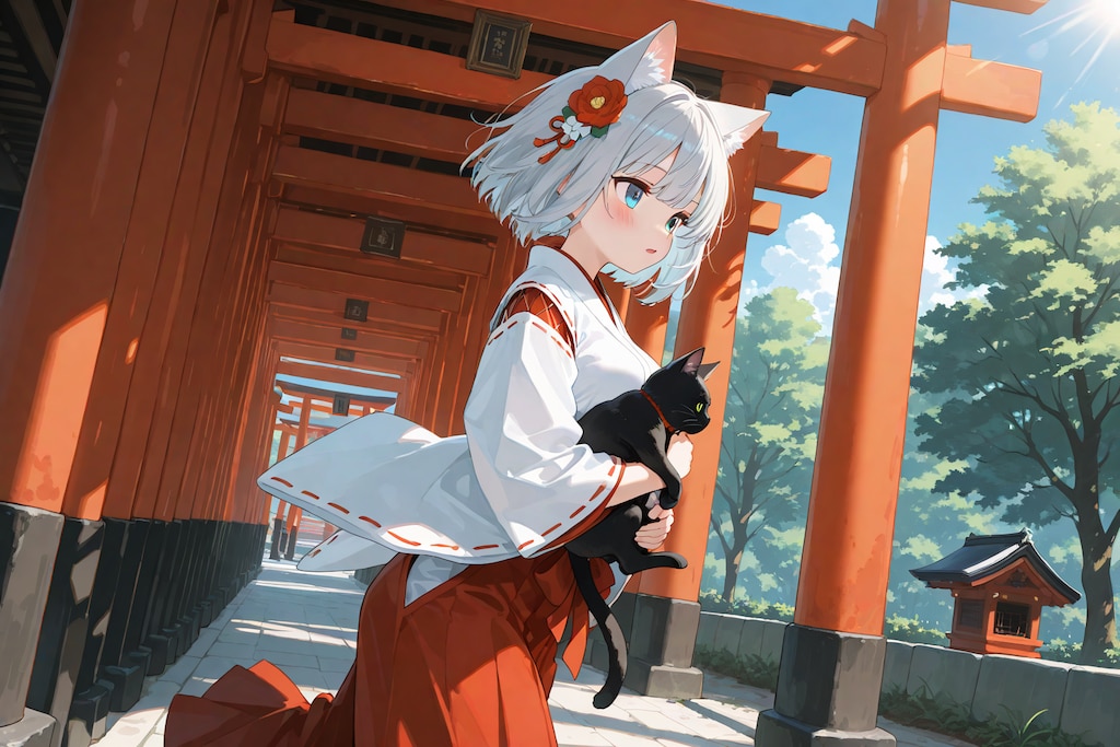 猫巫女様と千本鳥居