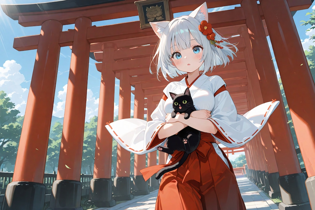 猫巫女様と千本鳥居