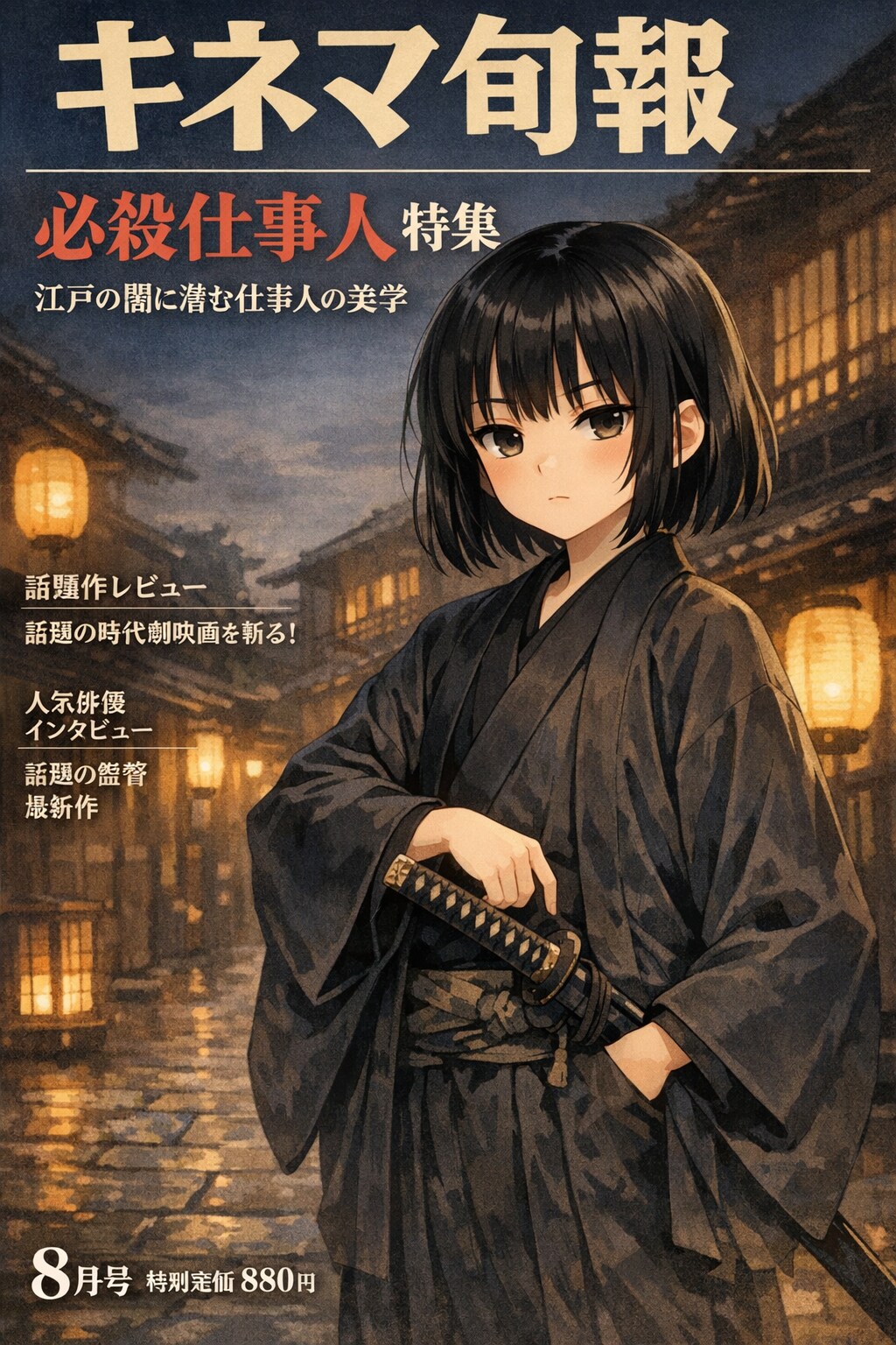 映画情報誌の女の子 | の人気AIイラスト・グラビア