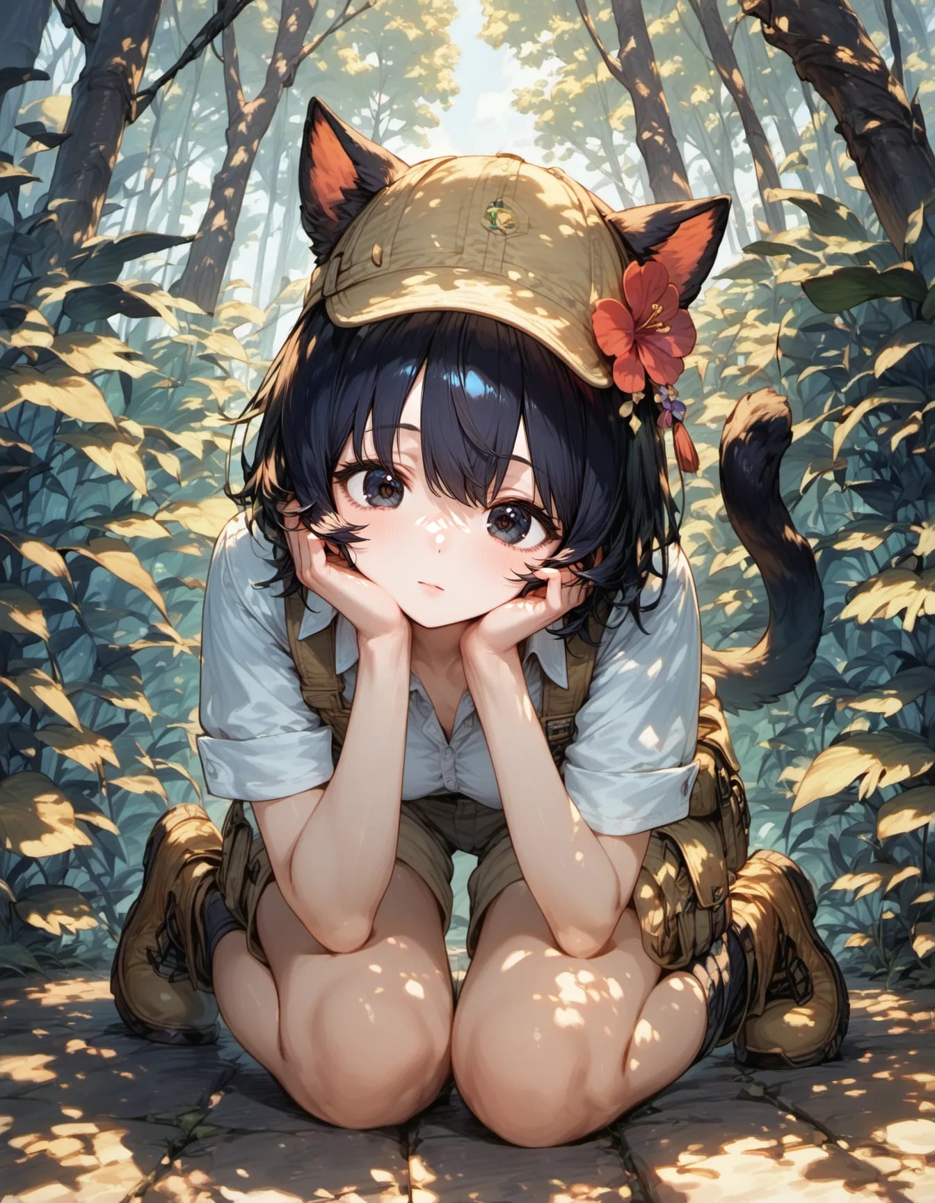 Forest Explorer's Curious Pause | の人気AIイラスト・グラビア