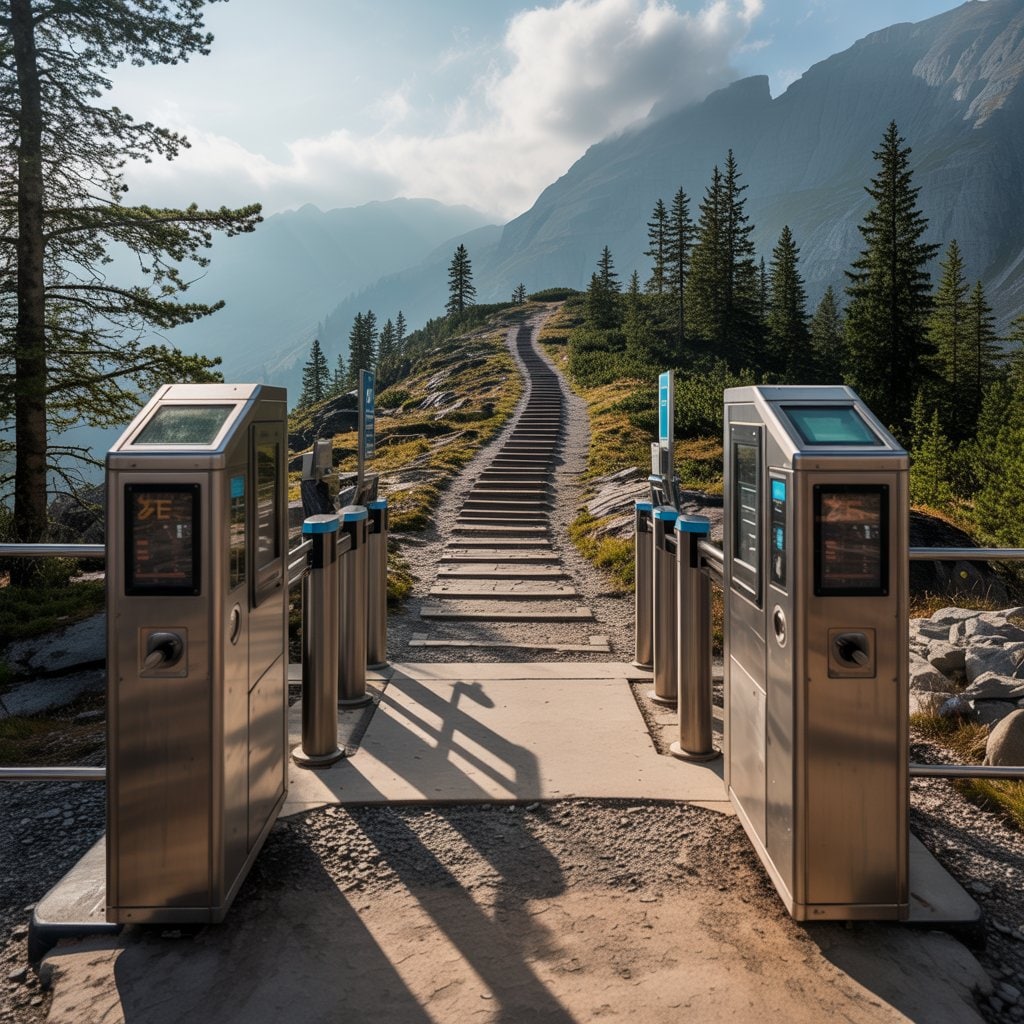 改札っぽい山道 | の人気AIイラスト・グラビア