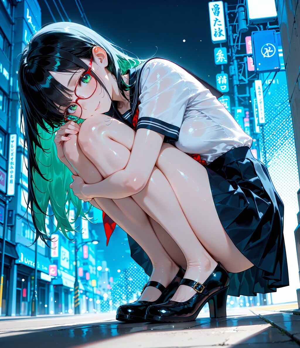 見つめてくる娘