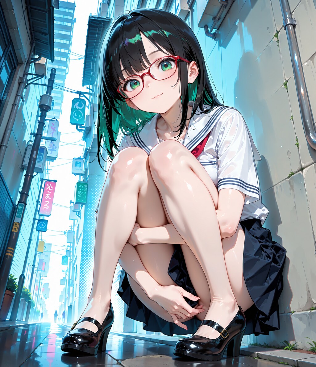 見つめてくる娘