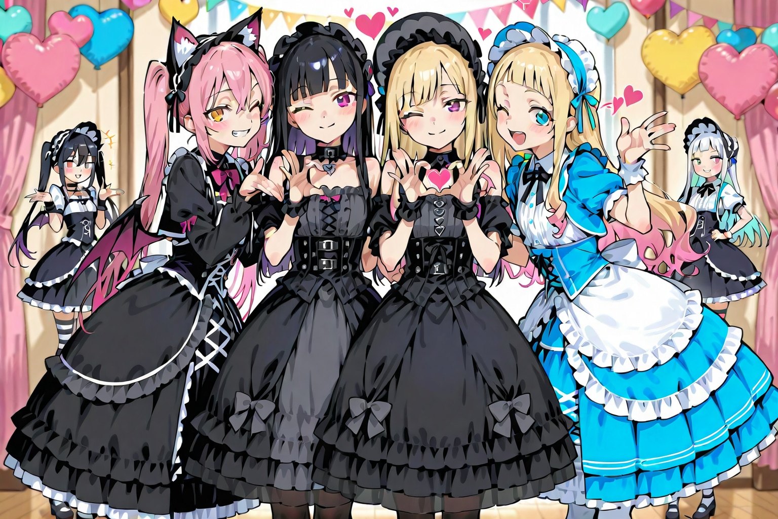 ガーリーロリータ喫茶の従業員さん_20260312 | の人気AIイラスト・グラビア