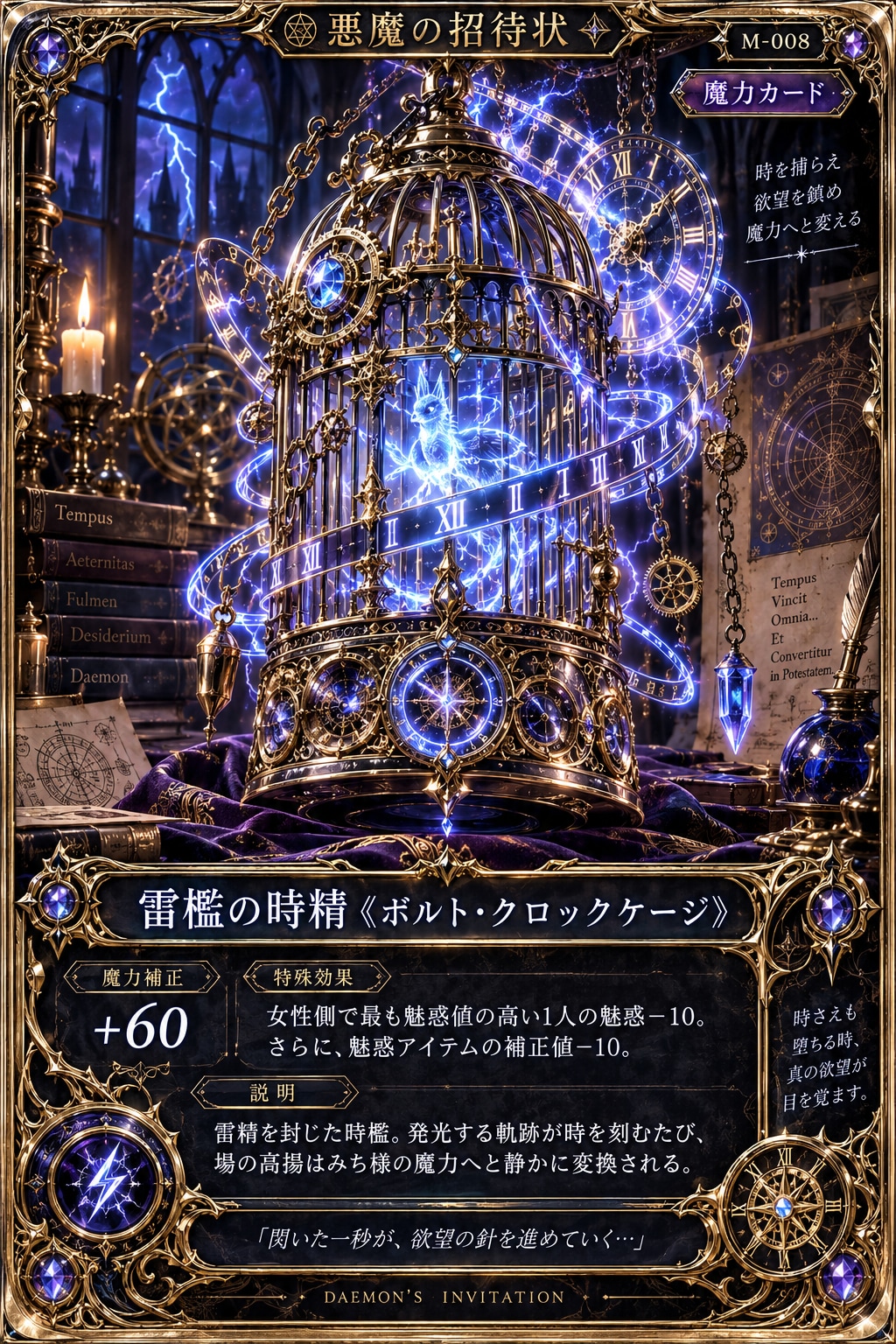 『悪魔の招待状』魔力カード