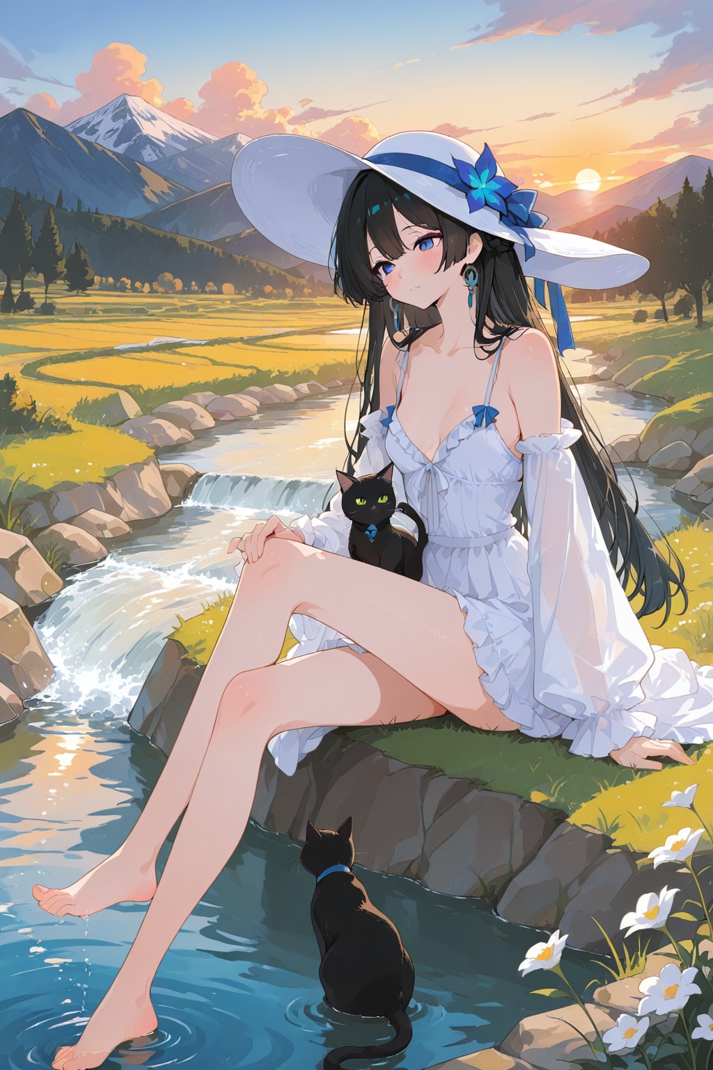 高原で避暑
