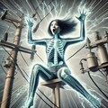 昔のアニメの感電した表現をやってみたい 5枚目