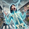 昔のアニメの感電した表現をやってみたい 8枚目