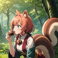 リスと栗A 2枚目