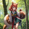 リスと栗A 3枚目