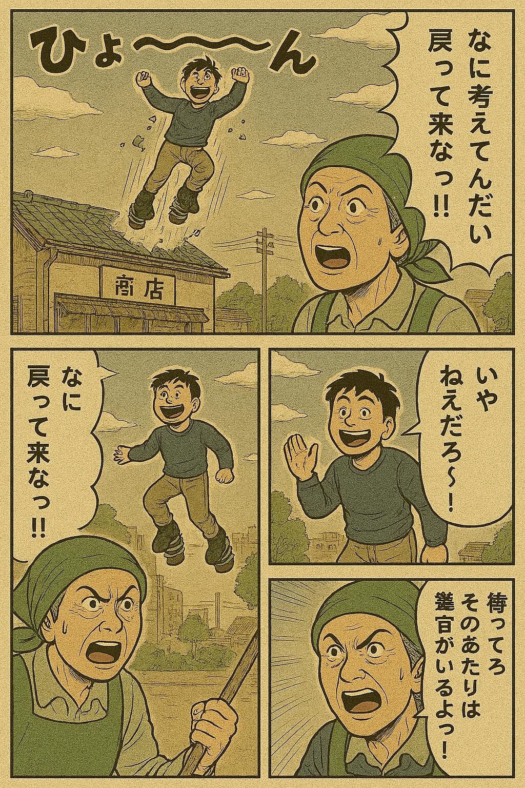 バネ男の対処法