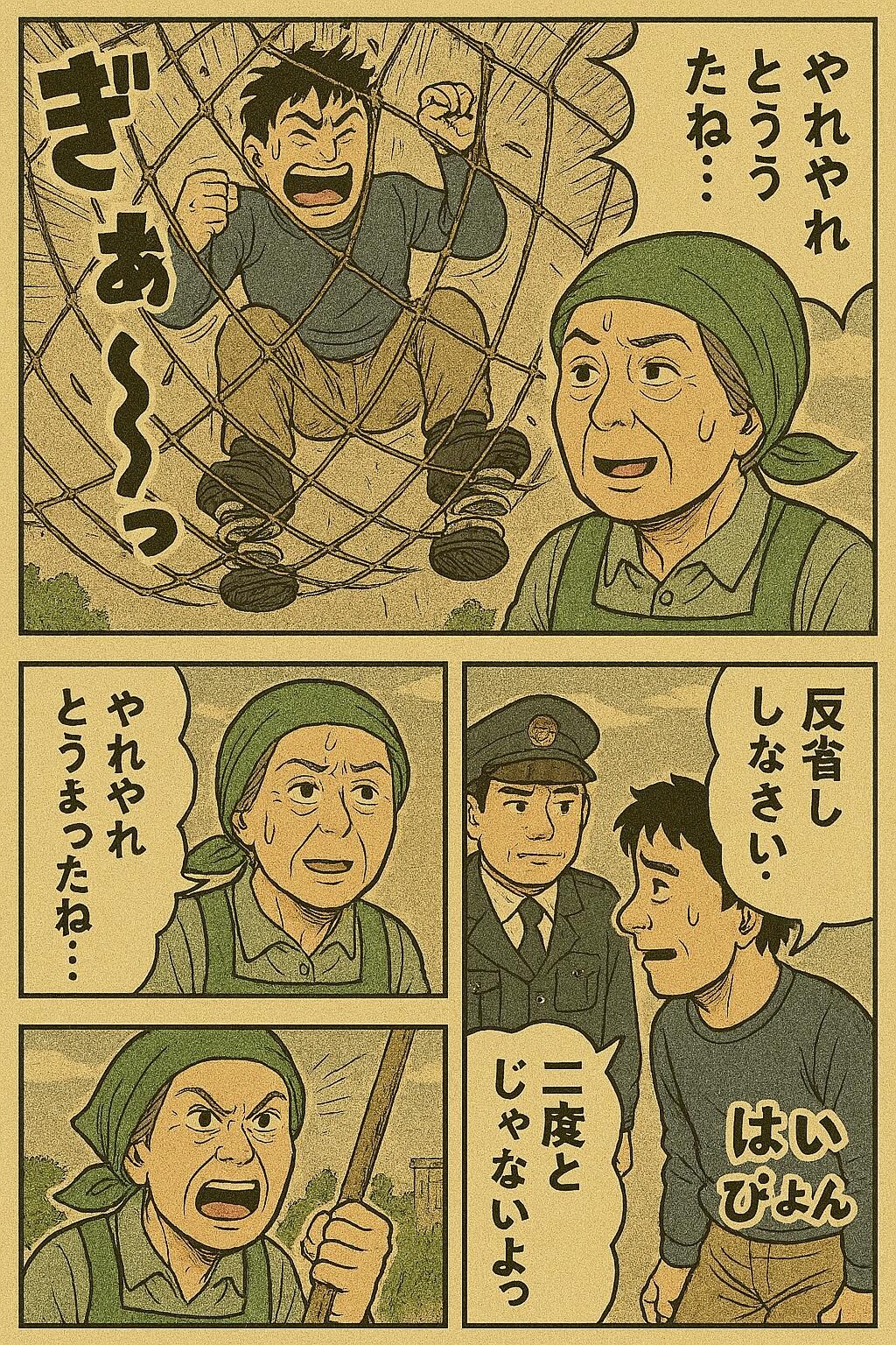 バネ男の対処法