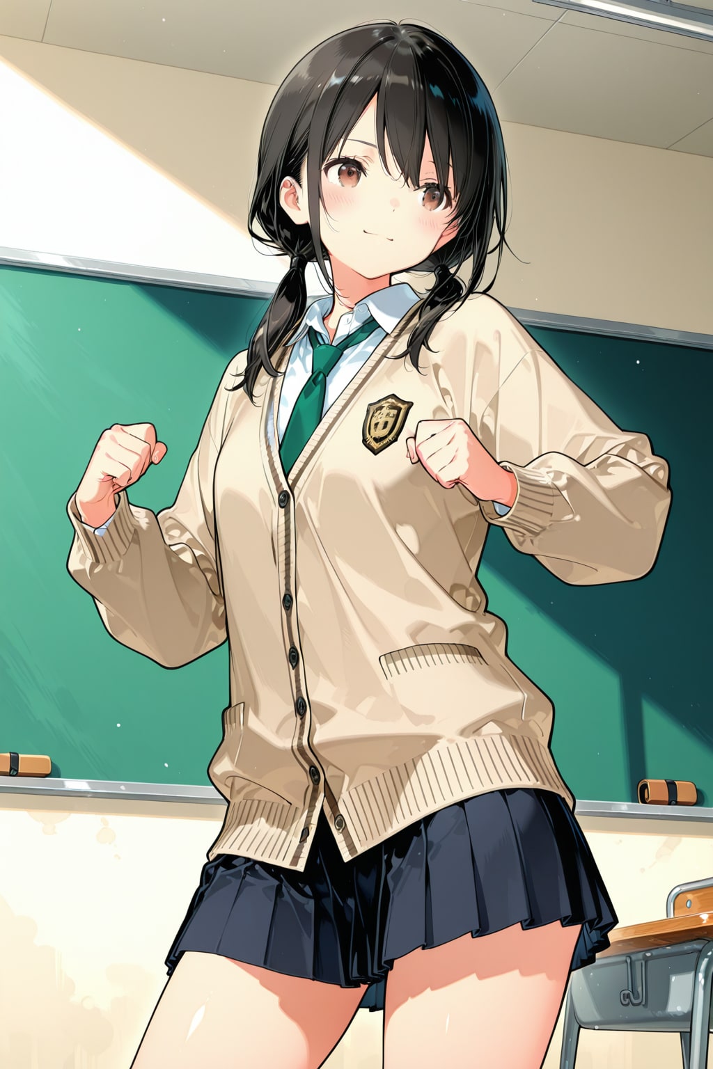 聖寧女学院の制服姿のうちの子達