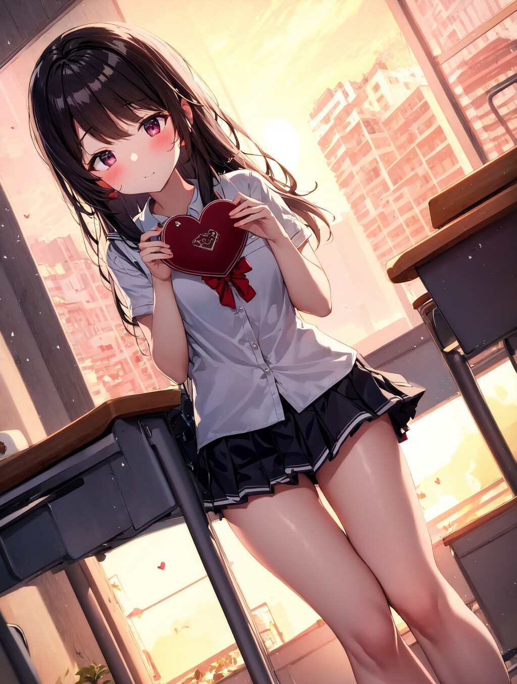 手渡しできない内気な少女たち