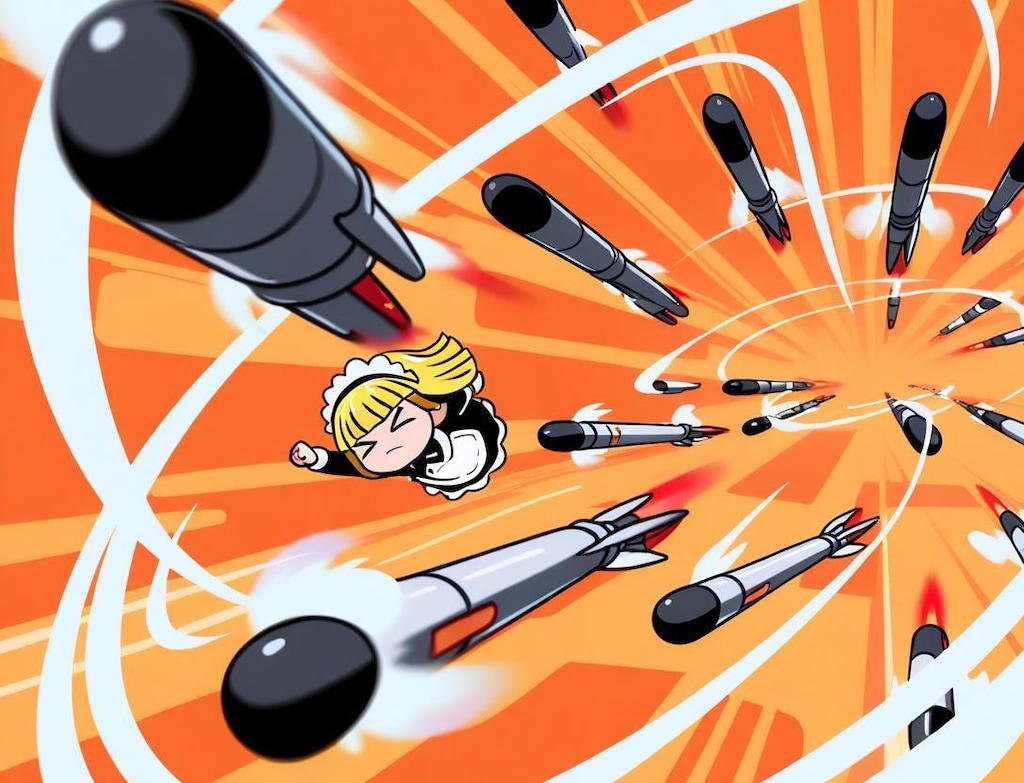 板野サーカスに挑む系メイドちゃん(惨敗)