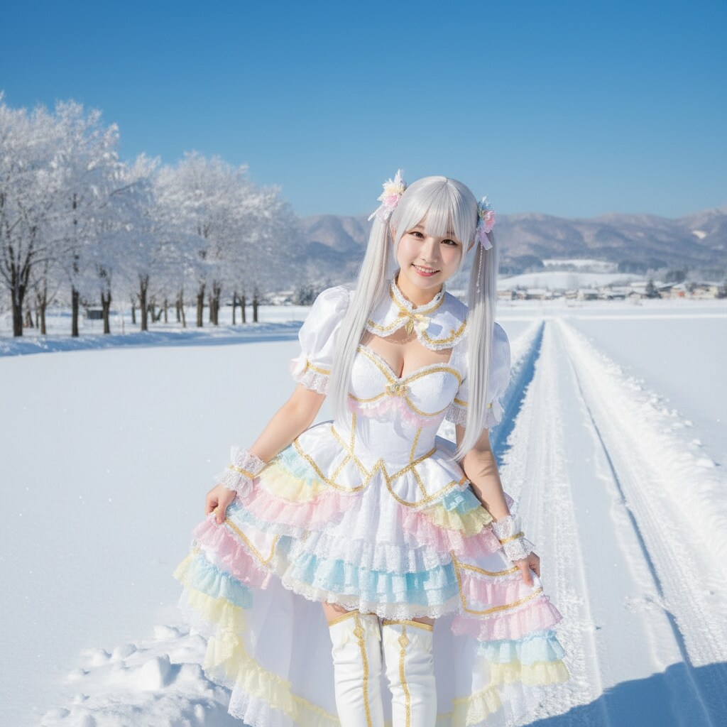 白ツイさん。雪国のアイドル。