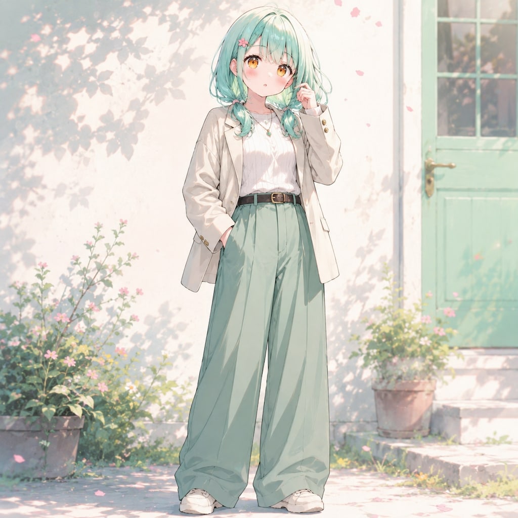 ワイドレッグパンツ