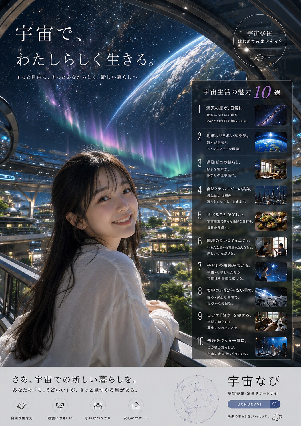 宇宙で、わたしらしく生きる。