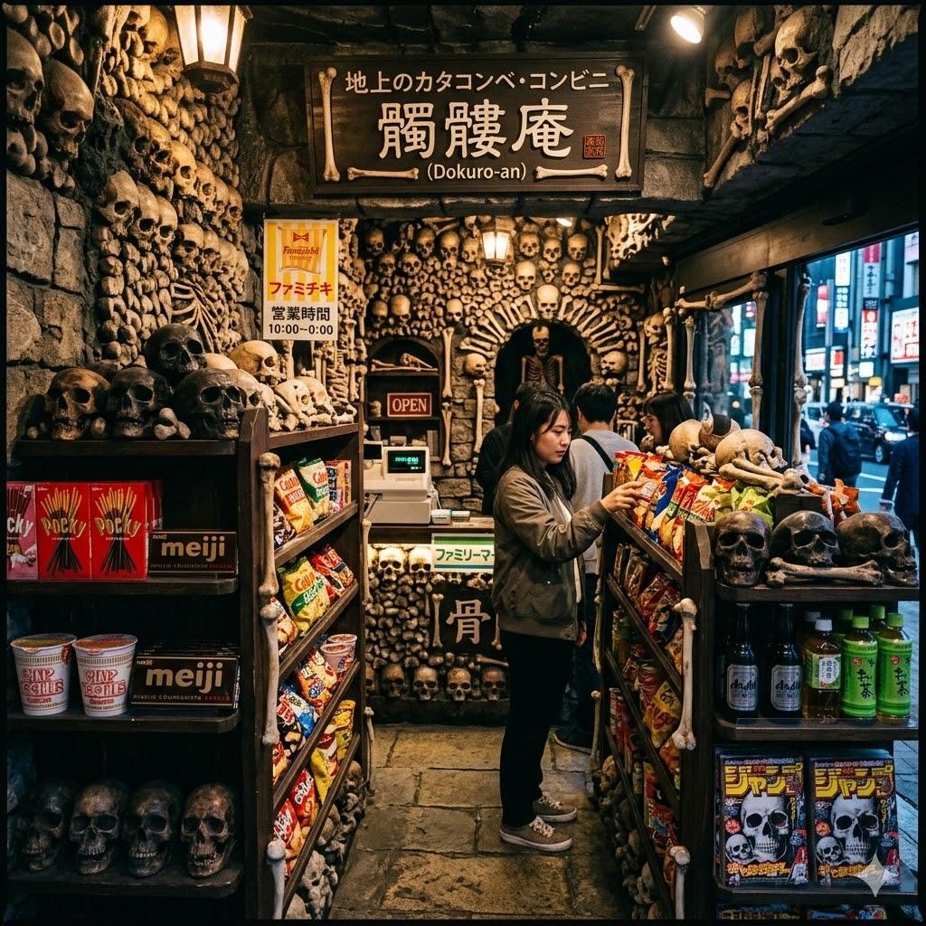 カタコンベ風のコンビニ