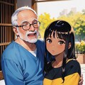 孫とおじいちゃん(ृ ु ´灬`)ु 2枚目