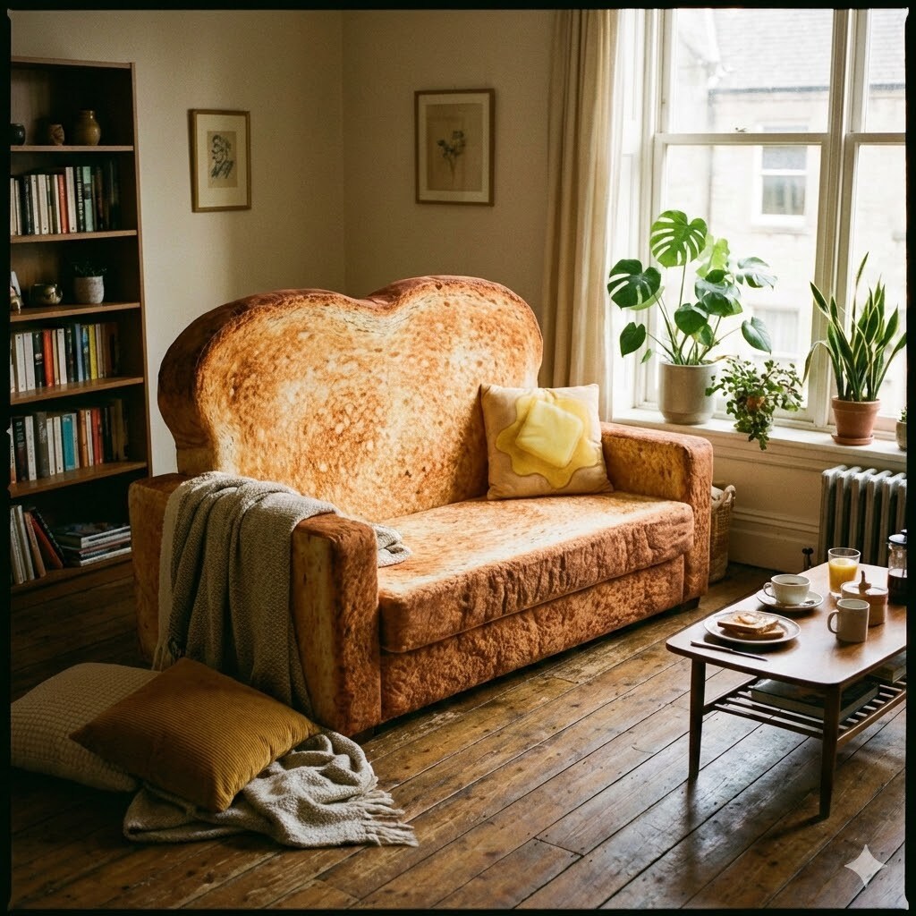 トーストのソファ