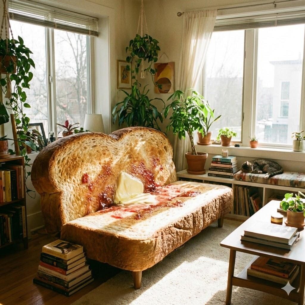 トーストのソファ