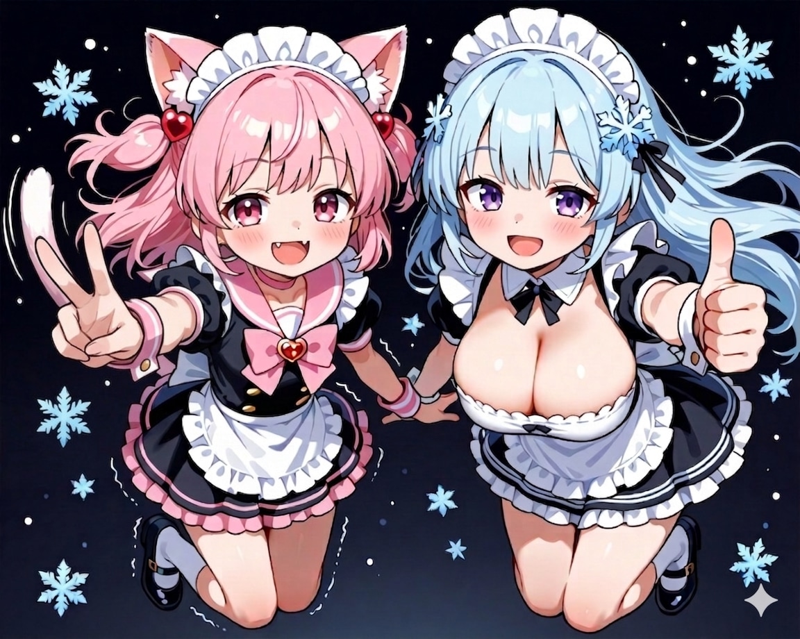 スーパーメイドちゃんとねこちゃん | の人気AIイラスト・グラビア