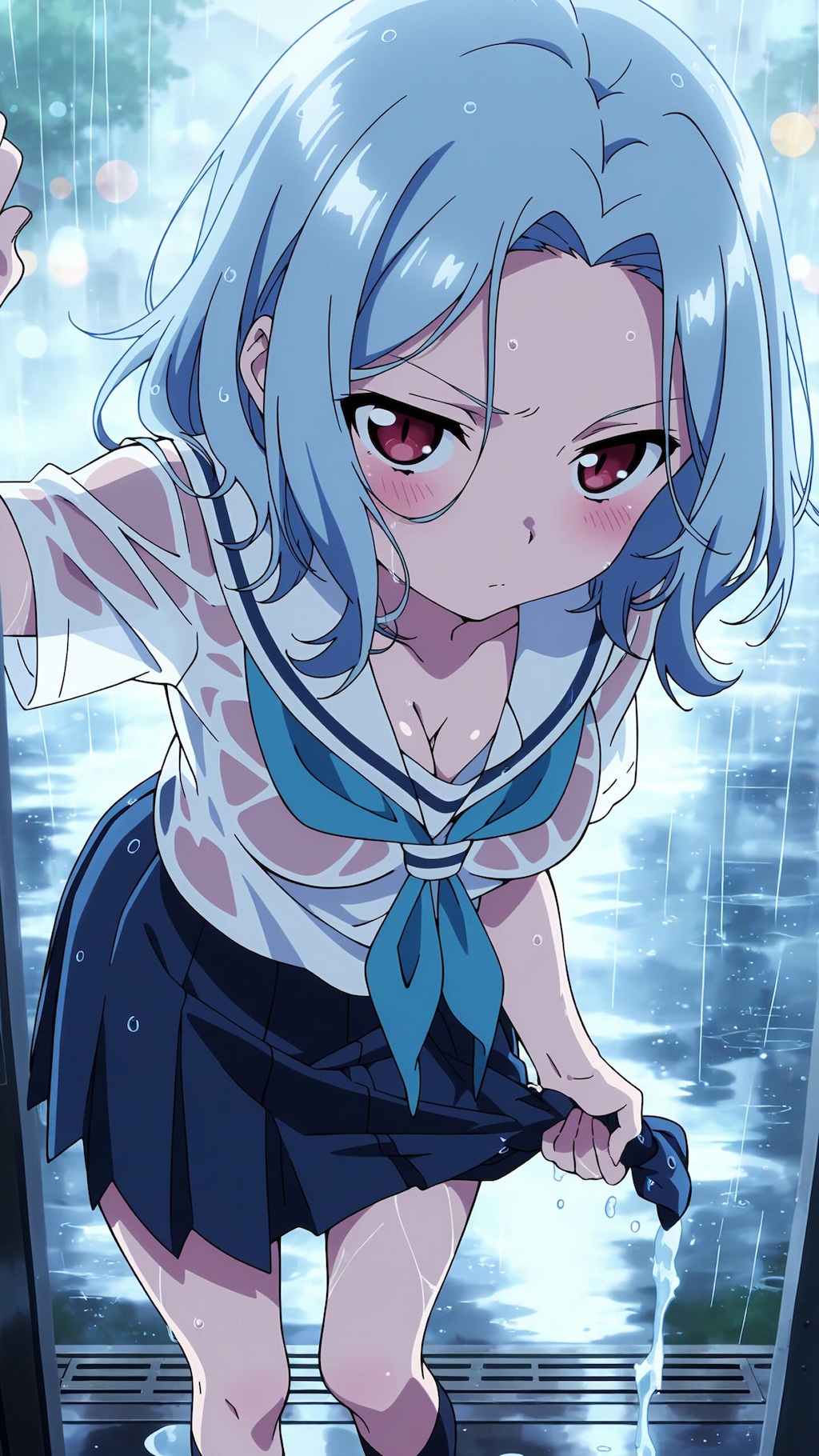 雨に濡れた日