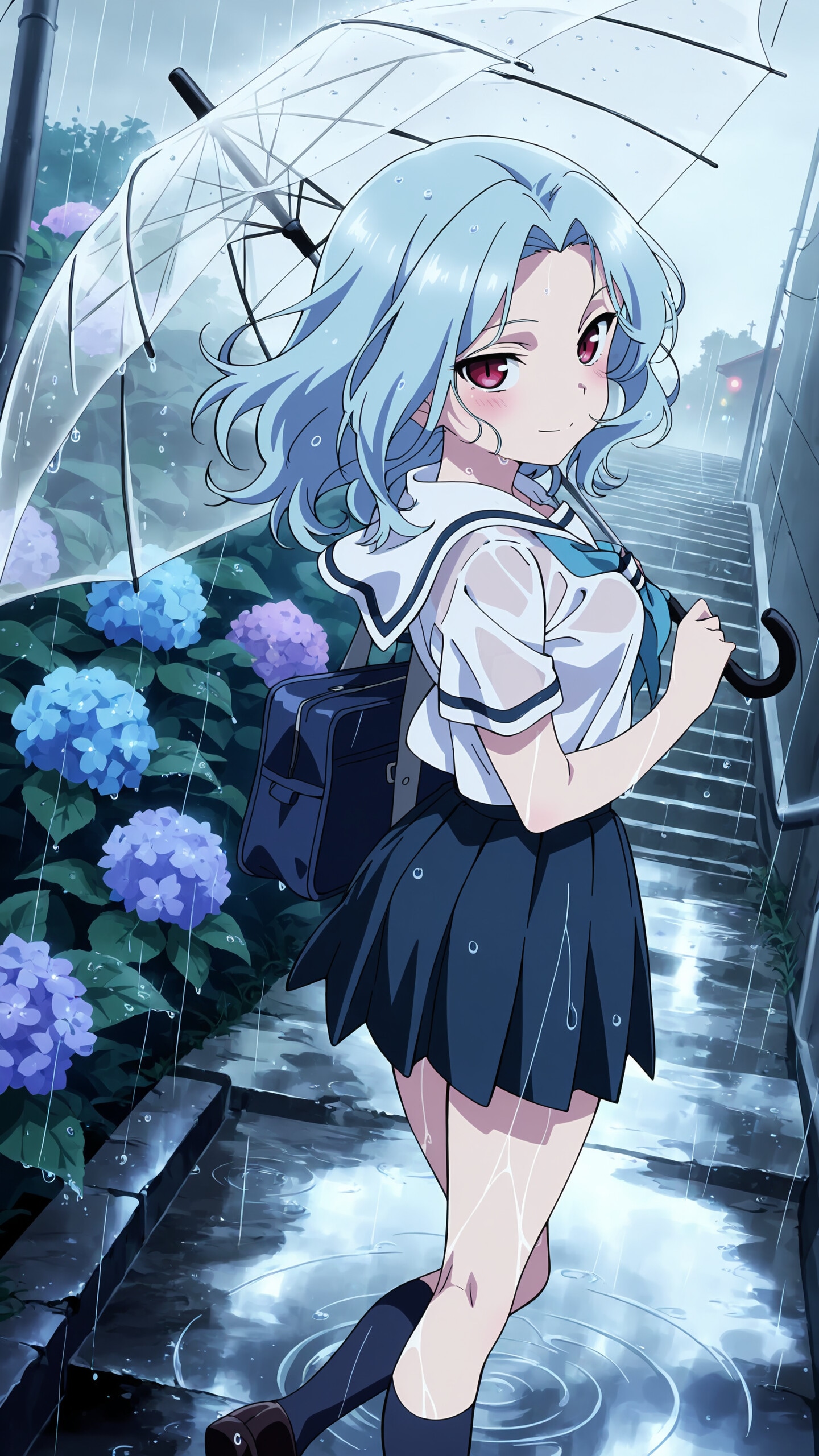 雨に濡れた日