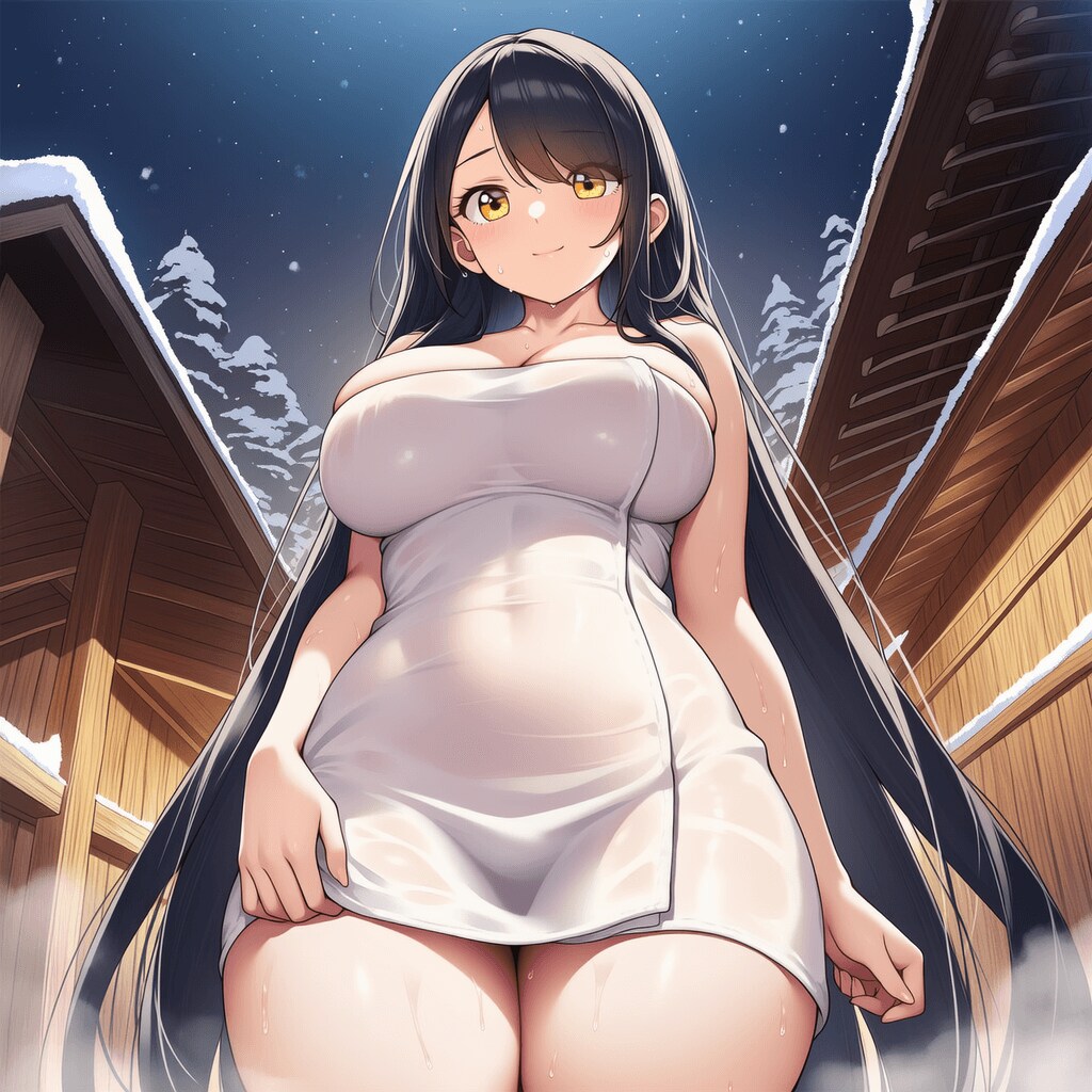 柔らかい彼女と温泉デート
