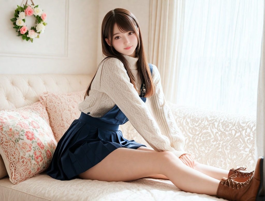 Coral bells flower Girl