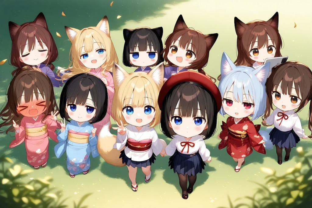 (((pen tablet))), 右側のちびちゃんが操作中- 。