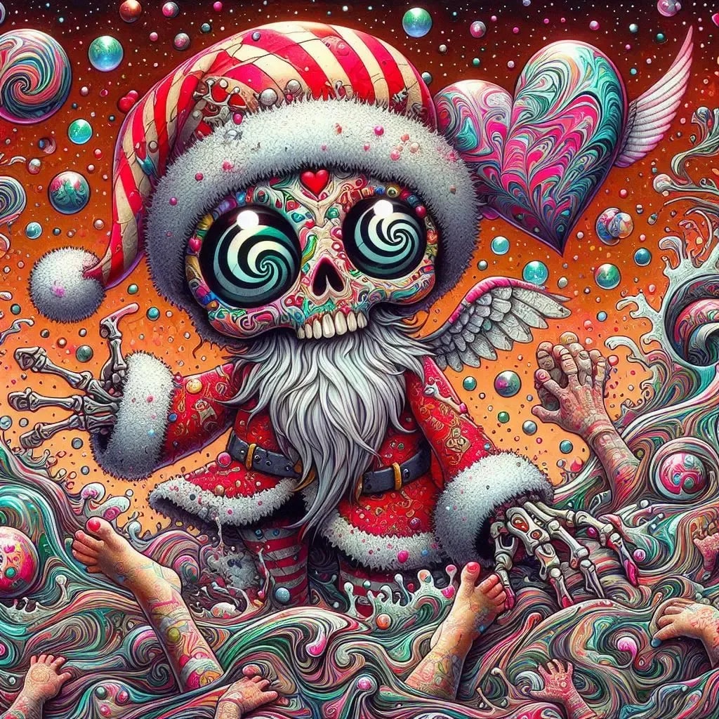 ガイコツのサンタクロース