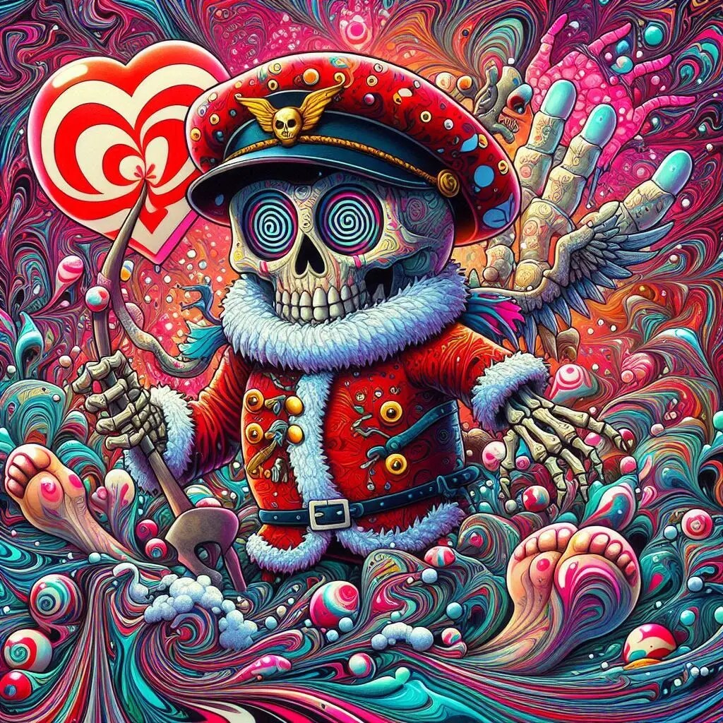 ガイコツのサンタクロース | の人気AIイラスト・グラビア