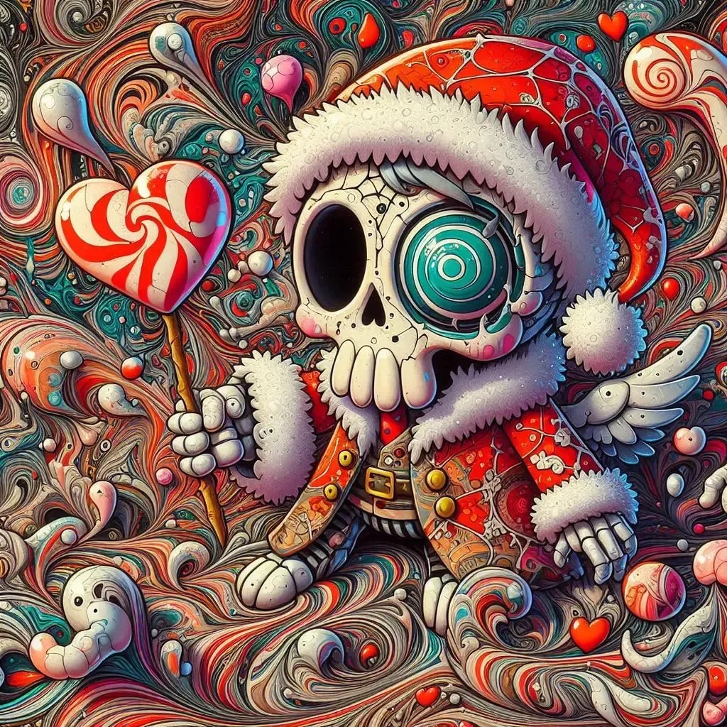 ガイコツのサンタクロース