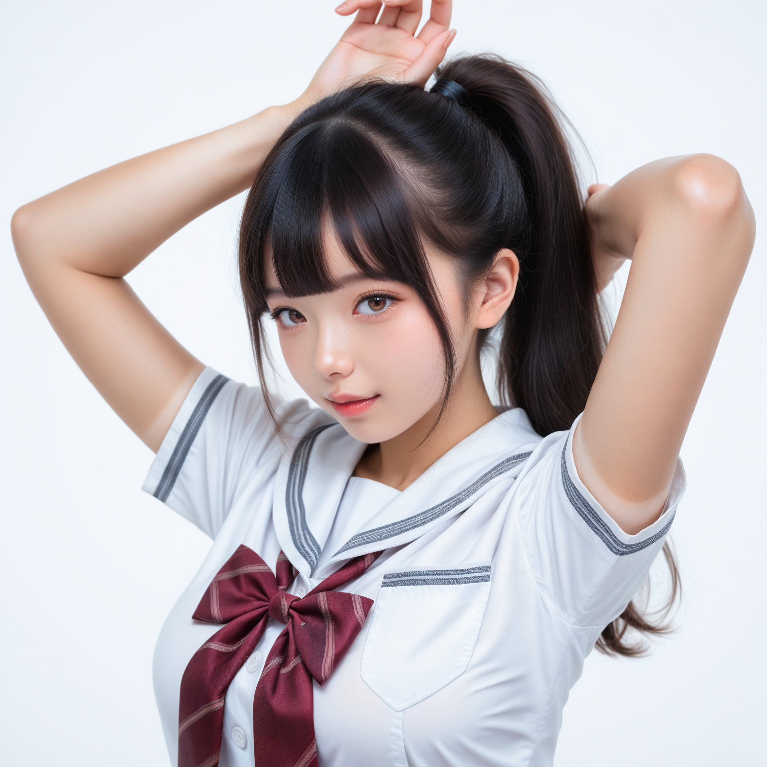 女子高生　ポーズ