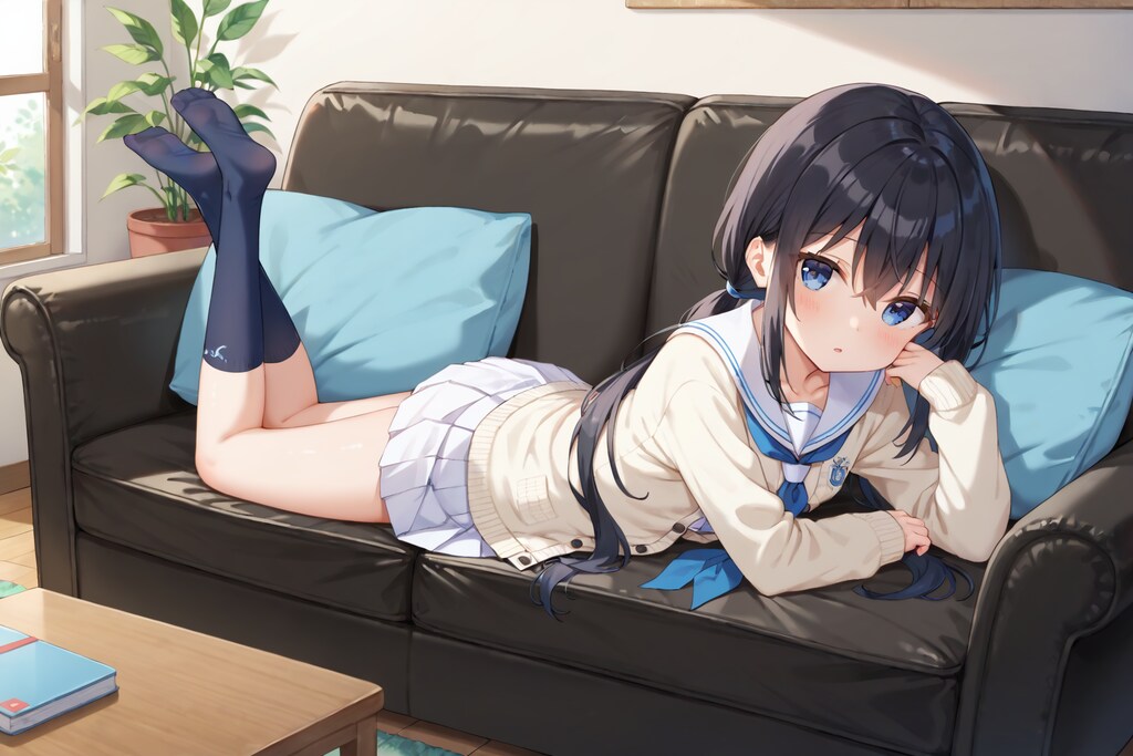 ソファでごろごろ